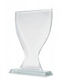 Cup Shaped Glass Trophy