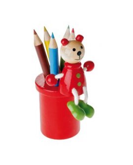 Bear crayon holder