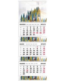 Trijų dalių su intarpais kalendorius