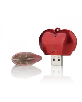 Širdelės formos reklaminė USB atmintinė Love