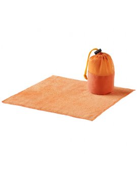 Diamond car cleaning towel and pouch